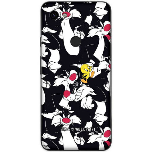 Looney Tunes Sylvester and Tweety Super Sized Google Pixel 3a XL Skin